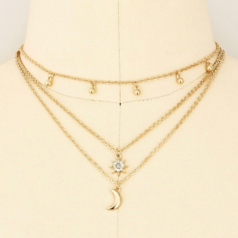 3/$30 ๐ Galaxy Multi Layered Necklace - Picture 2 of 5